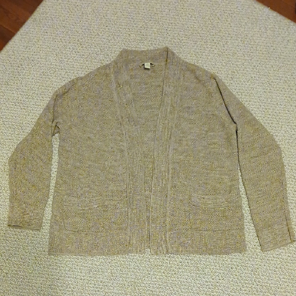Appleseed's Beige Knit Cardigan Size L